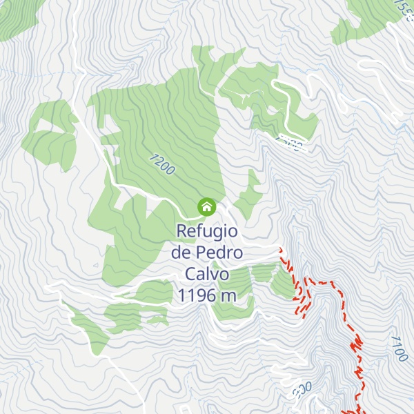 Map of Refugio de Pedro Calvo