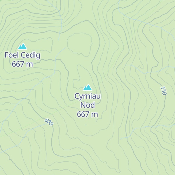 Map of Cyrniau Nod