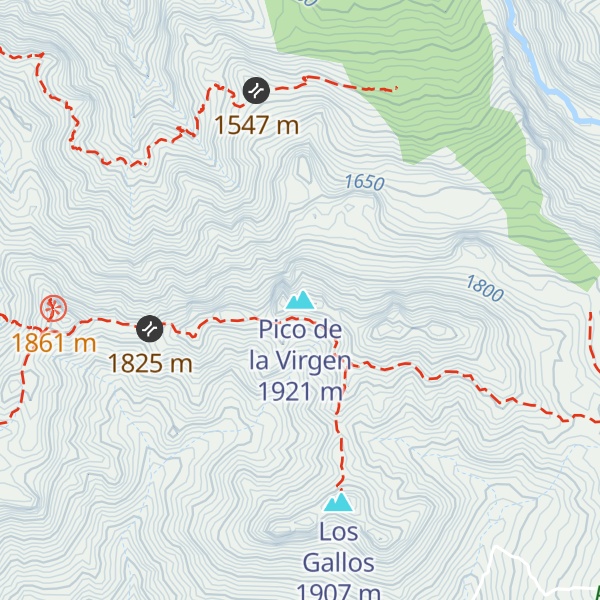Map of Pico de la Virgen