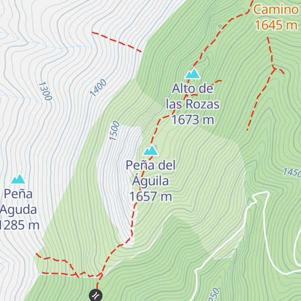 Map of Peña del Águila