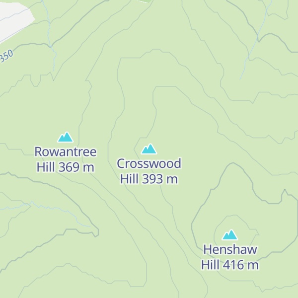 Map of Crosswood Hill