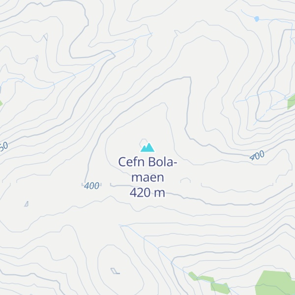 Map of Cefn Bola-maen