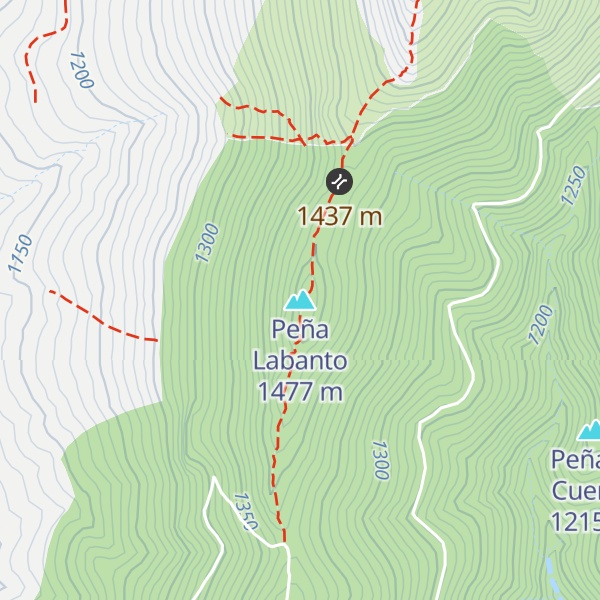 Map of Peña Labanto