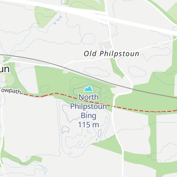 Map of North Philpstoun Bing