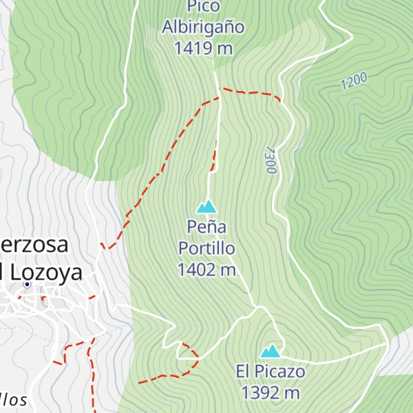 Map of Peña Portillo