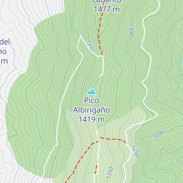 Map of Pico Albirigaño