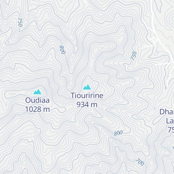 Map of Tiouririne