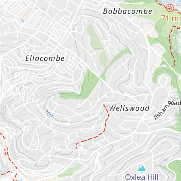 Map of Warberry Hill