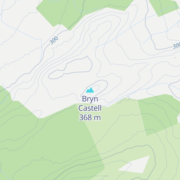 Map of Bryn Castell