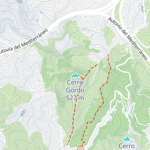 Map of Cerro Gordo