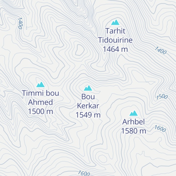 Map of Bou Kerkar