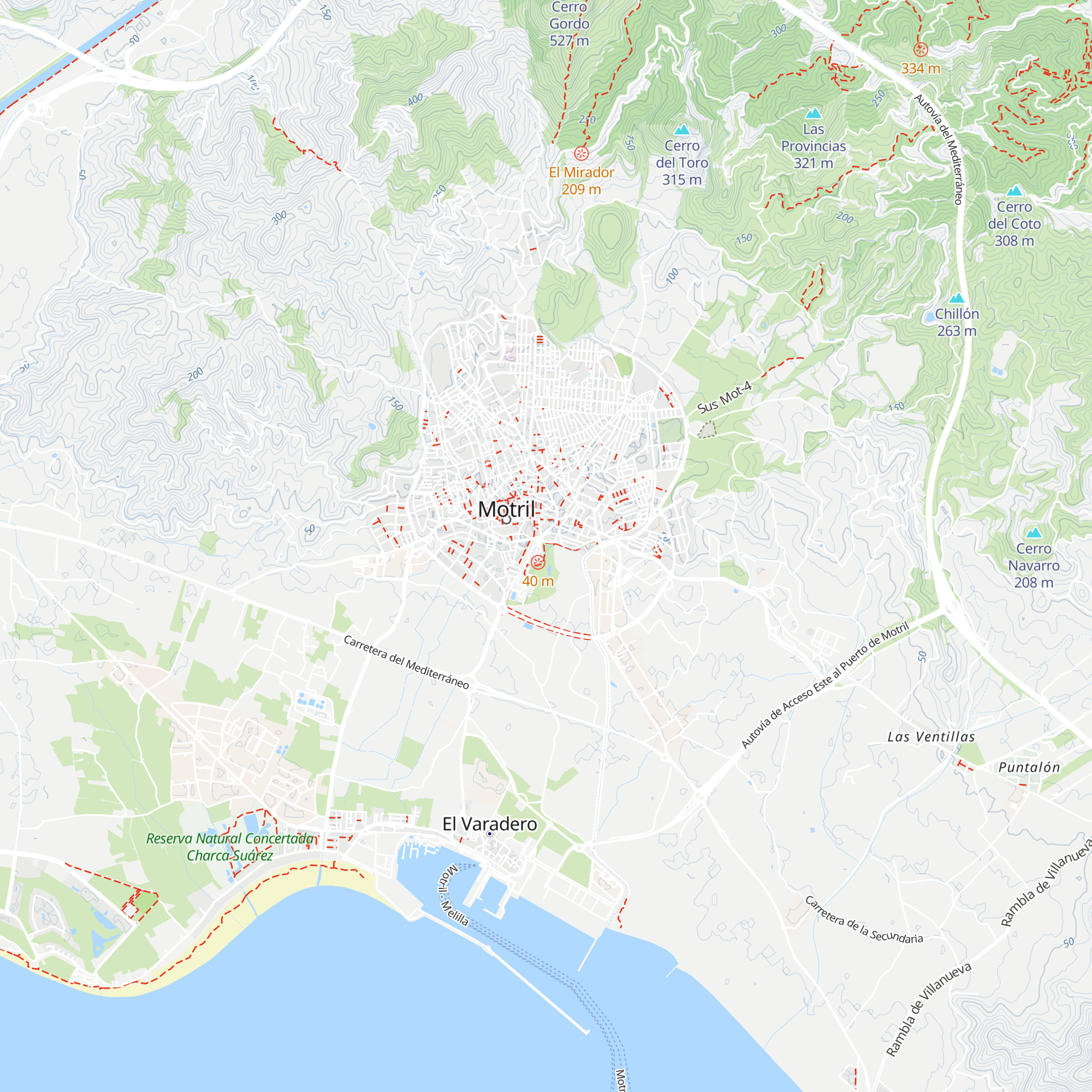 Oficina de Turismo Motril map