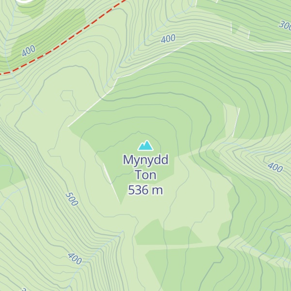 Map of Mynydd Ton