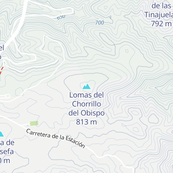 Map of Lomas del Chorrillo del Obispo