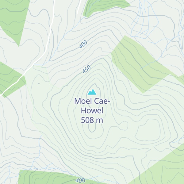 Map of Moel Cae-Howel
