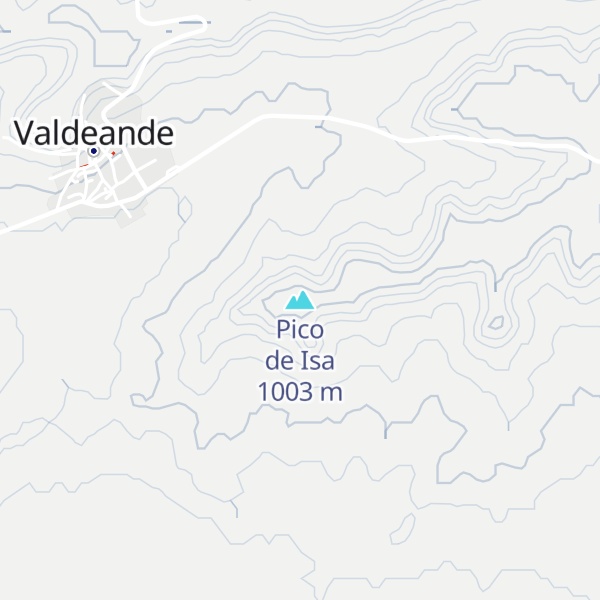Map of Pico de Isa