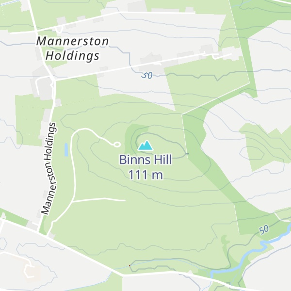 Map of Binns Hill