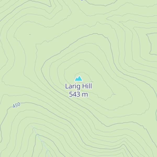 Map of Larig Hill