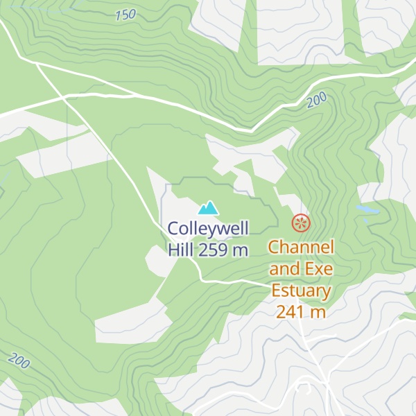 Map of Colleywell Hill