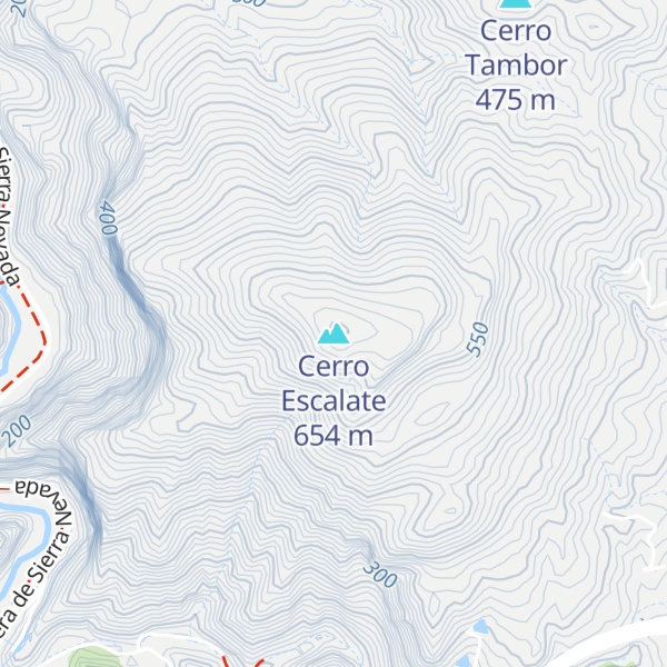 Map of Cerro Escalate