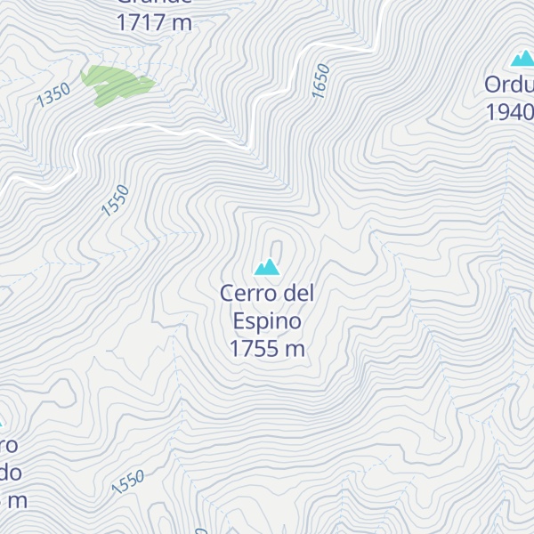 Map of Cerro del Espino