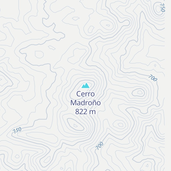 Map of Cerro Madroño