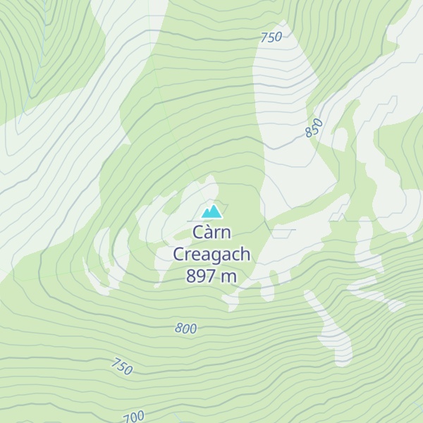 Map of Càrn Creagach