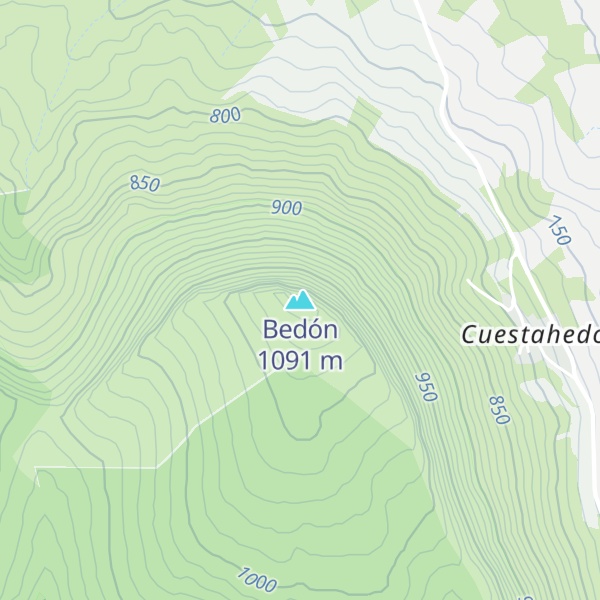 Map of Bedón