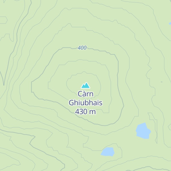 Map of Càrn Ghiubhais