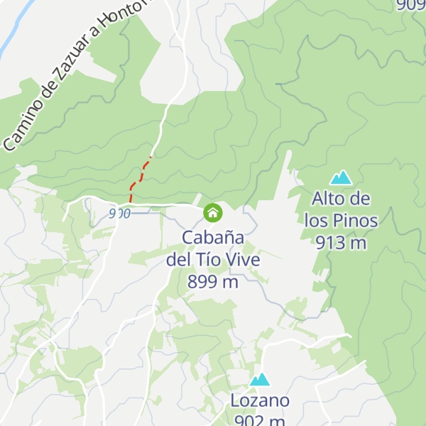 Map of Cabaña del Tío Vive