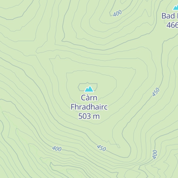 Map of Càrn Fhradhairc