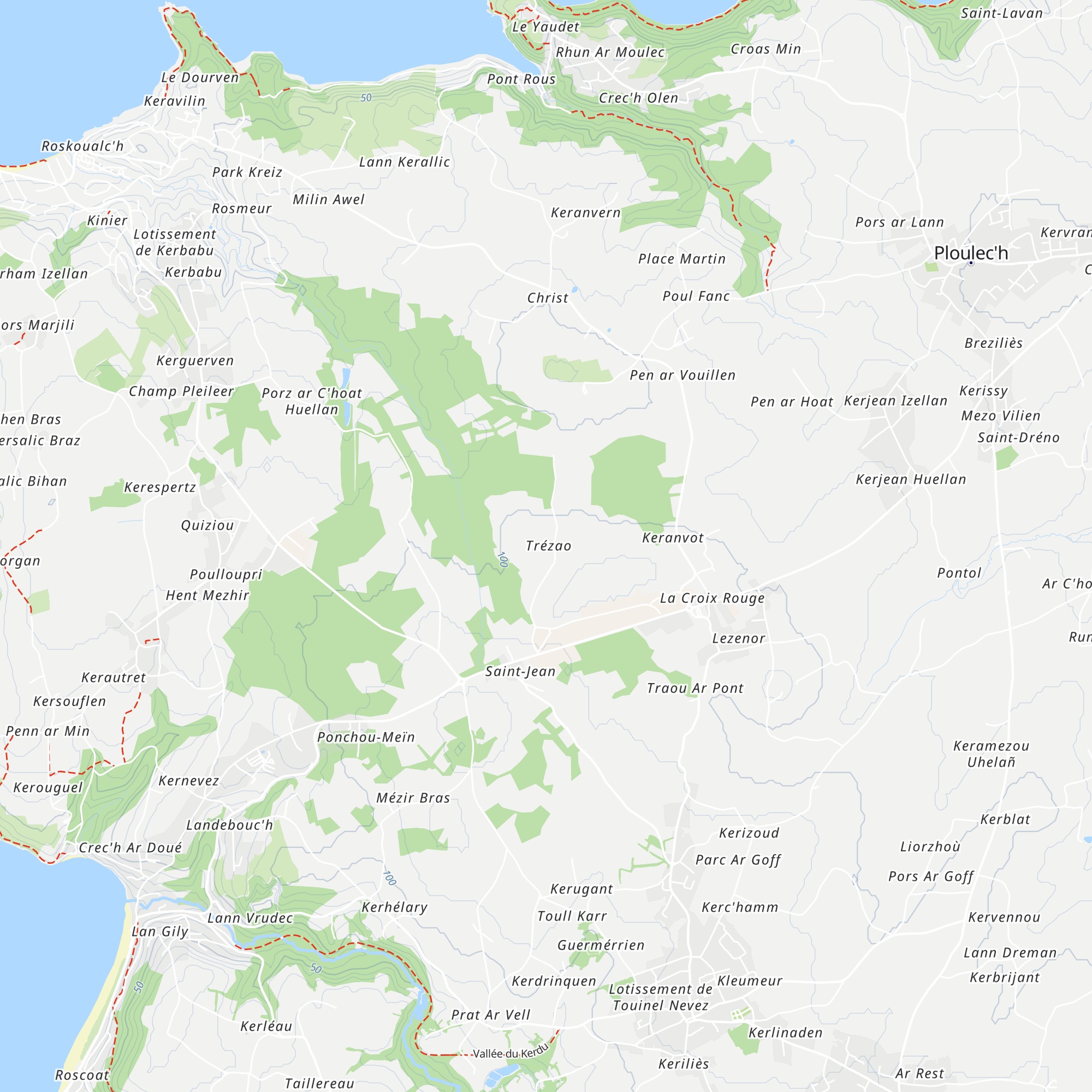 Gîte Ty Yuna map