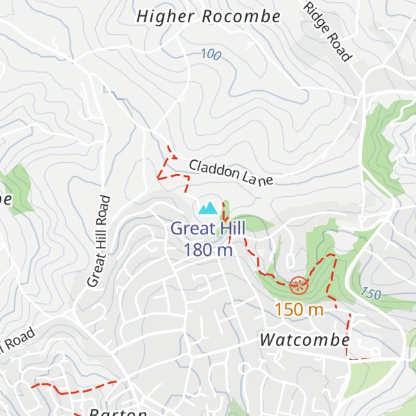 Map of Great Hill
