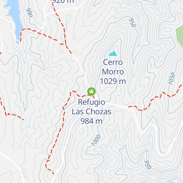 Map of Refugio Las Chozas