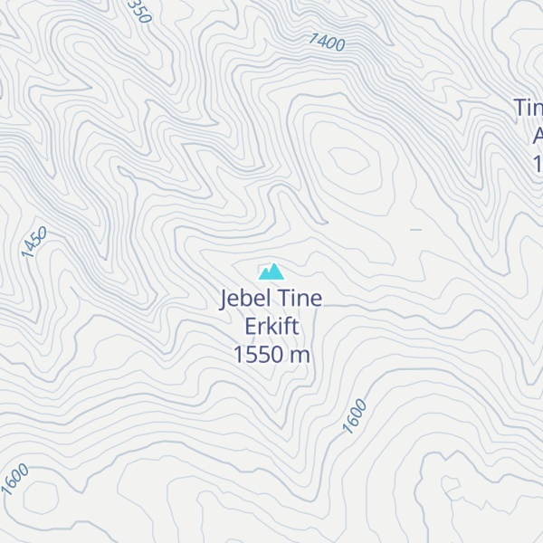 Map of Jebel Tine Erkift
