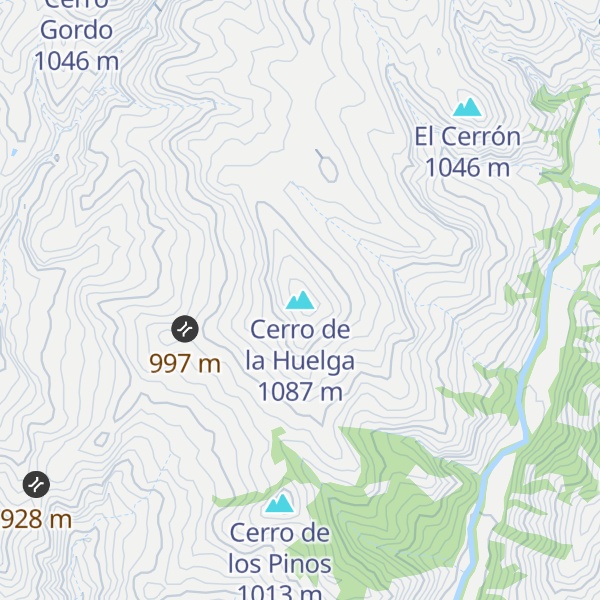 Map of Cerro de la Huelga