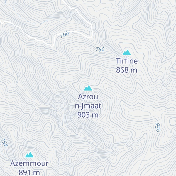 Map of Azrou n-Jmaat