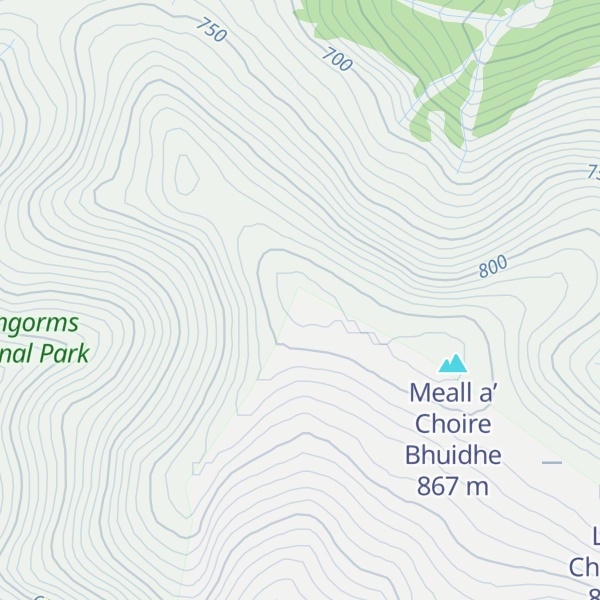 Map of Meall a'Choire Buidhe