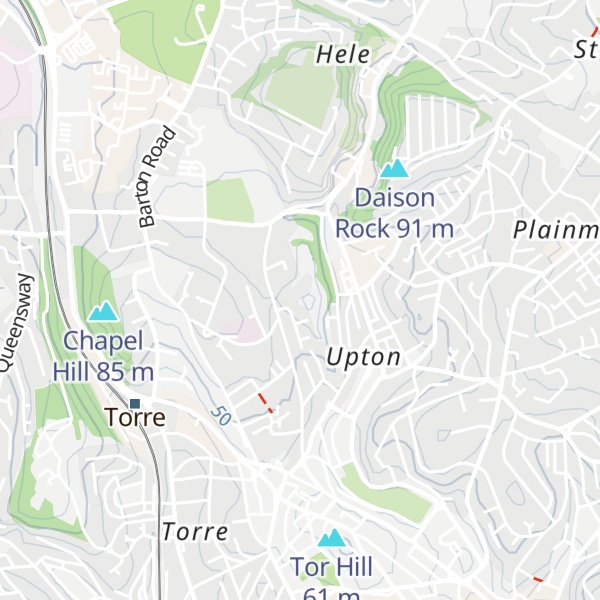 Map of Stantaway Hill