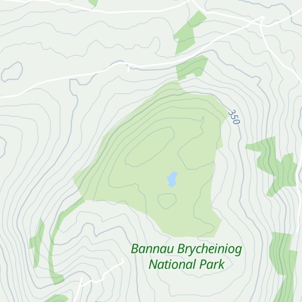 Map of Cefn Llechid