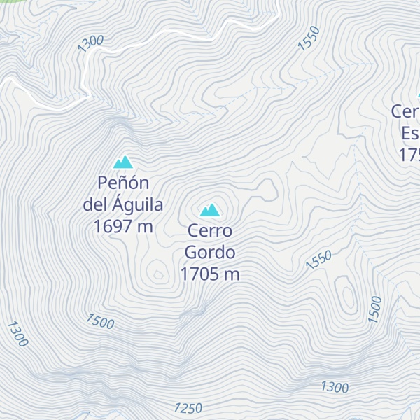 Map of Cerro Gordo