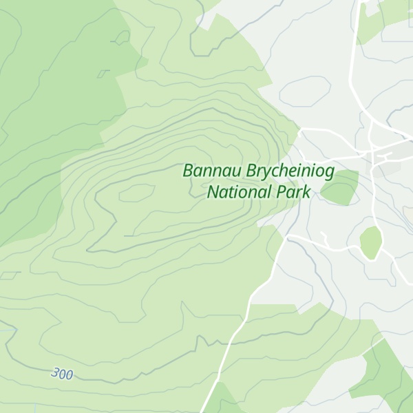 Map of Moel Penderyn