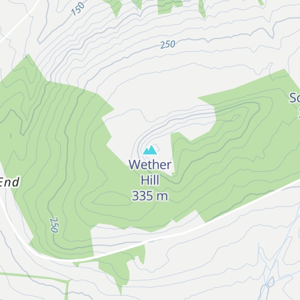 Map of Wether Hill