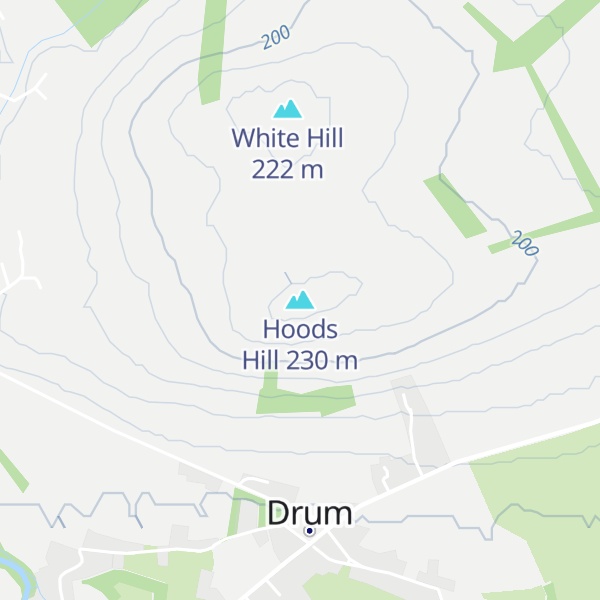 Map of Hoods Hill
