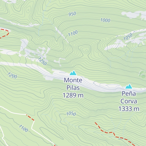 Map of Monte Pilas