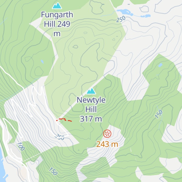 Map of Newtyle Hill