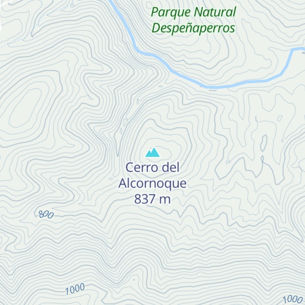 Map of Cerro del Alcornoque