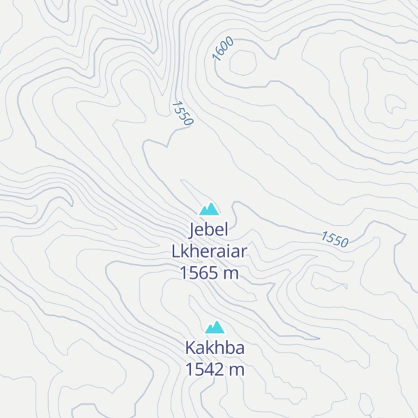 Map of Jebel Lkheraiar