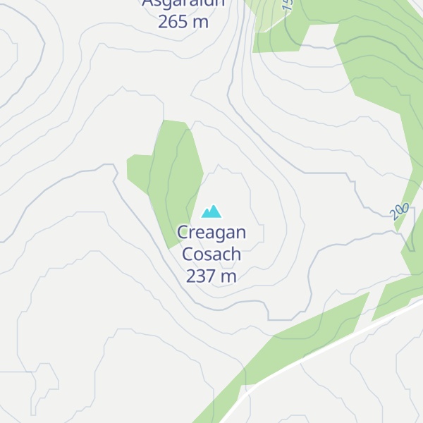 Map of Creagan Cosach