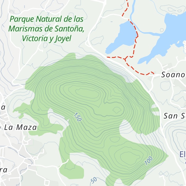Map of Monte Cincho